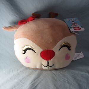 plush cuddly crew NWT idea nuova reindeer stuffed animal (W2434)